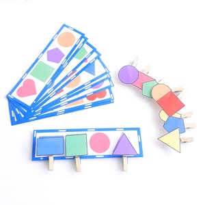 Shape Matching Game, Learning Shapes, Fine Motor Skills