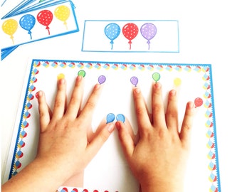 Actividades prácticas Montessori, juego de combinación de colores, habilidades motoras finas, actividad de combinación de colores