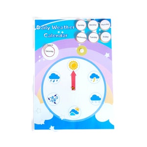 Child&#39;s Weather Calendar, Daily Calendar, Best Weather Calendar, Morning Routine, Montessori Calendar, Busy Binder, Instant Download, PDF,
