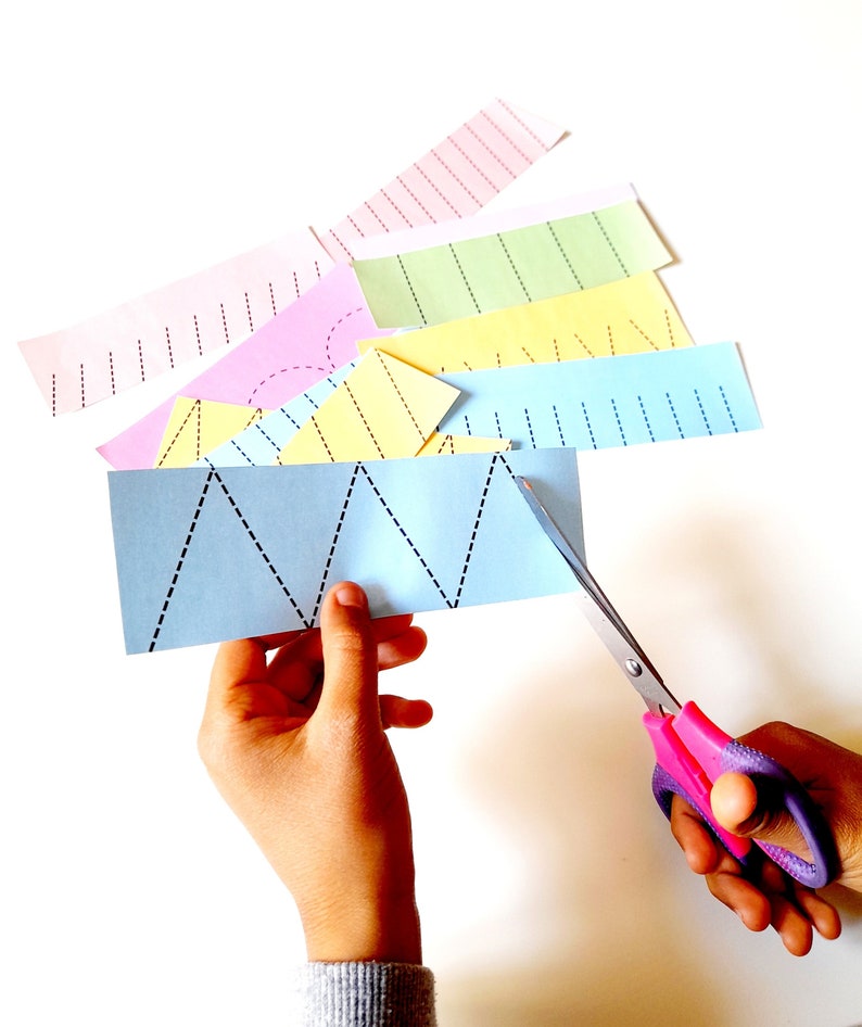 Scissor Skills Exercices Printable Scissor Practice Sheets - Etsy Australia