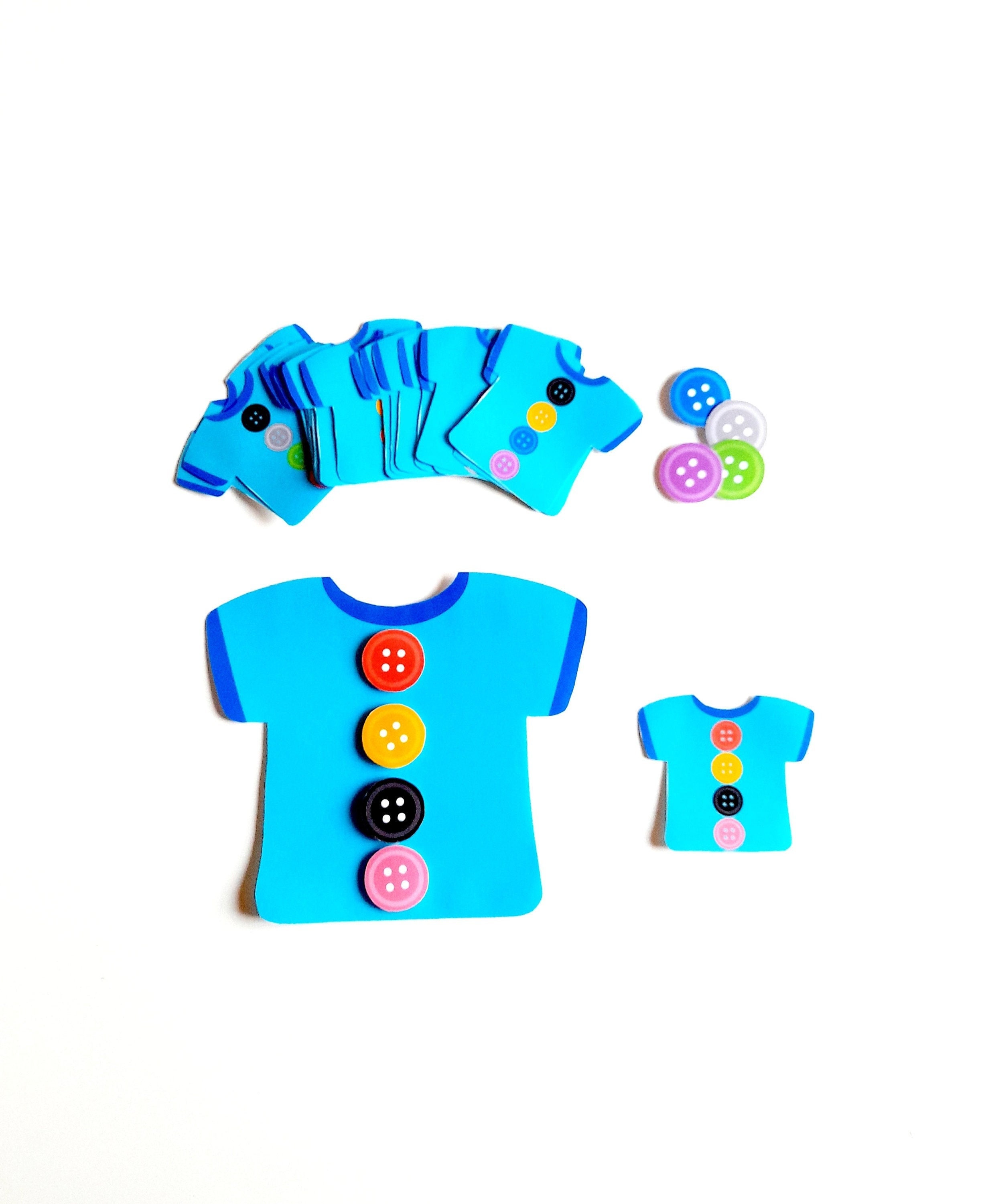 Printable Pattern Activity With Buttons - Etsy