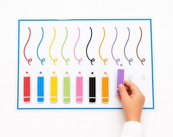 Printable Color Matching Activity for Toddlers and Preschoolers