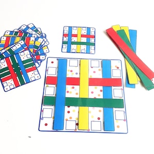 Stick Pattern Activity, Printable Shape Matching Game For Toddlers