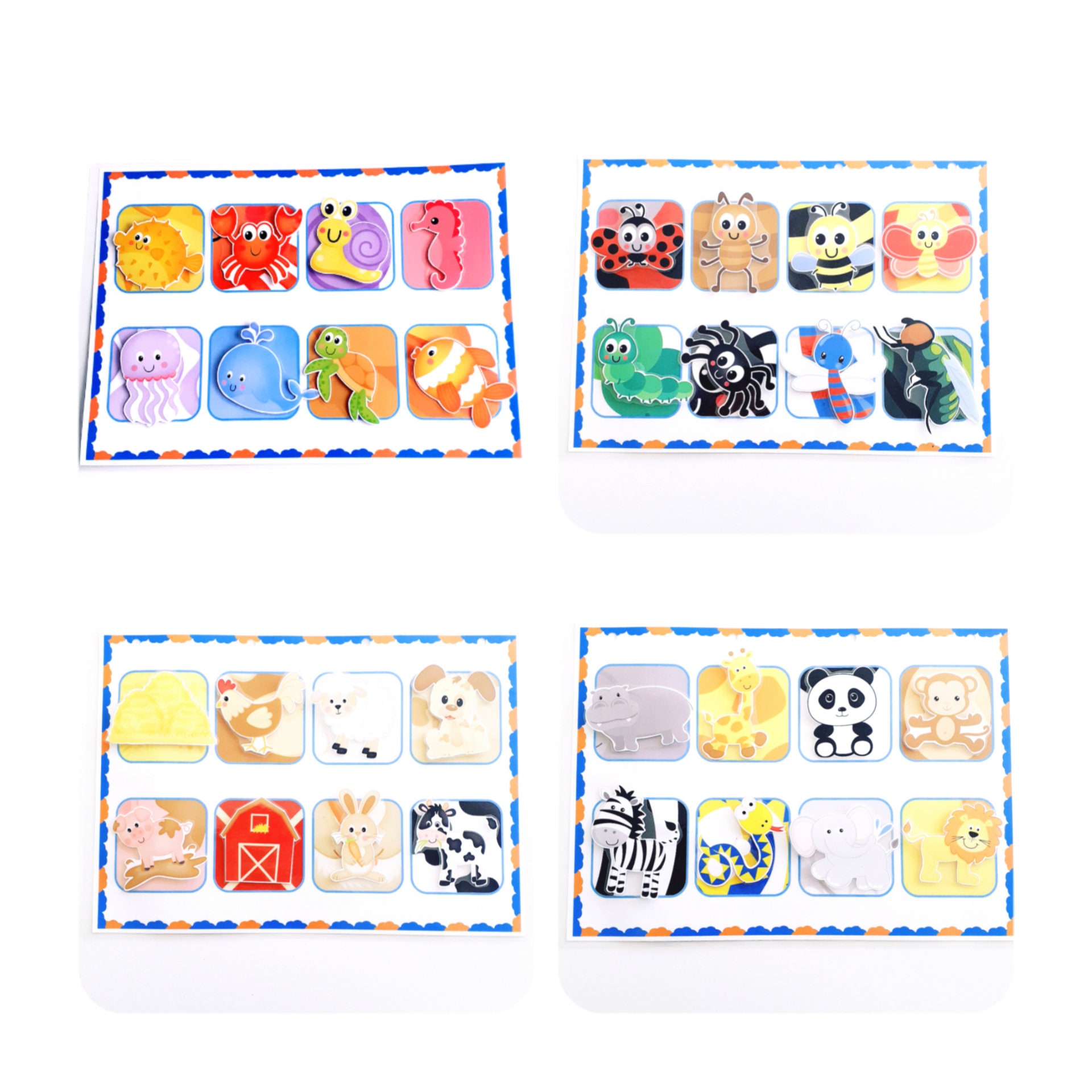Animal Matching Game, Printable Game for Toddlers and Preschoolers - Etsy