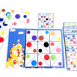 Color Pattern Activity, Pattern Strips, Color Matching Game, Preschool Math, Busy Book, Color Matching Worksheet, Worksheet, kids activity