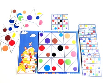 Color Pattern Activity, Pattern Strips, Color Matching Game, Preschool Math, Busy Book, Color Matching Worksheet, Worksheet, kids activity