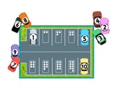 Car Number Matching , Printable Learning Numbers, Counting