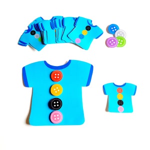 Printable Pattern Activity With Buttons - Etsy