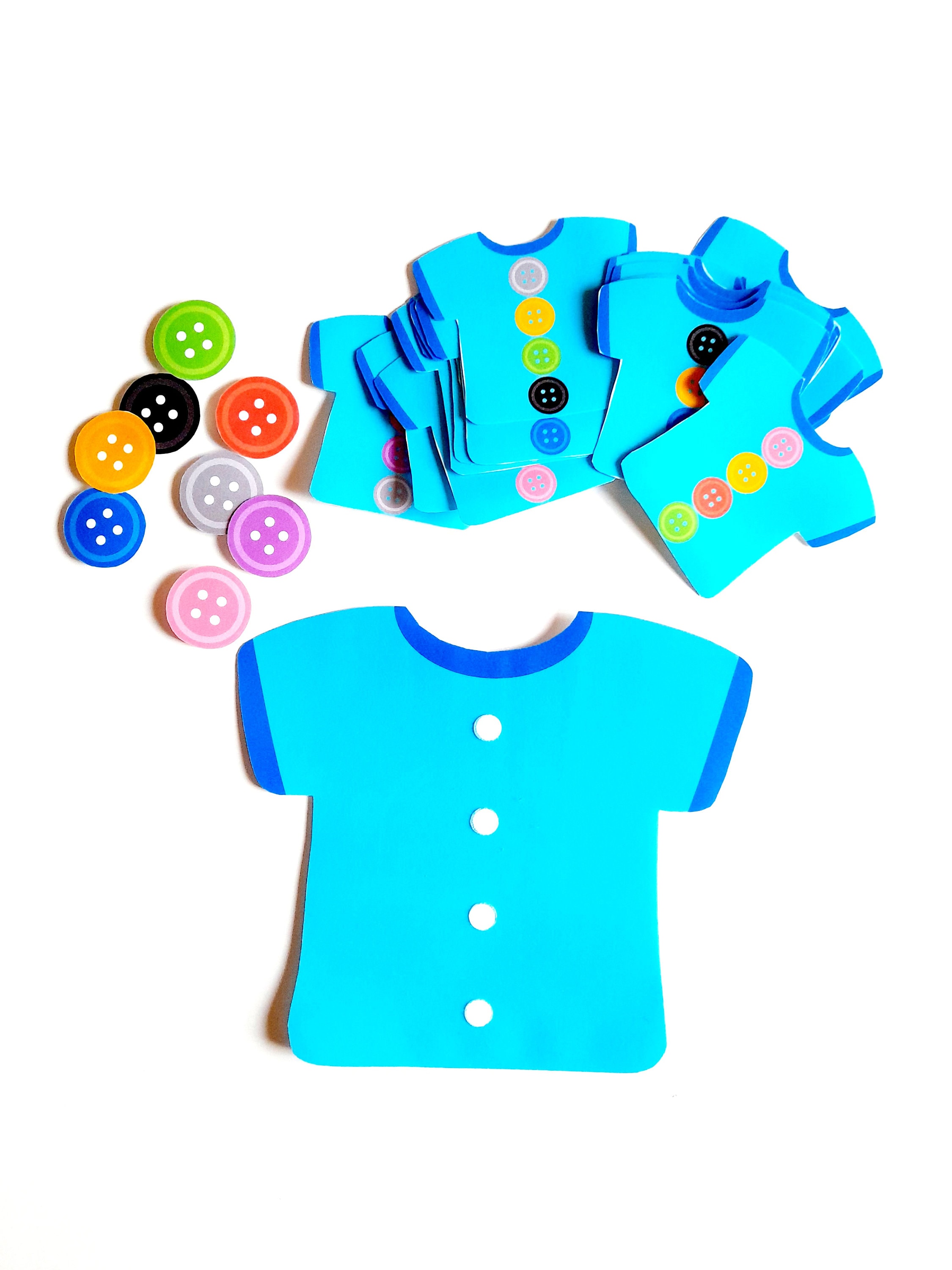 Printable Pattern Activity With Buttons - Etsy