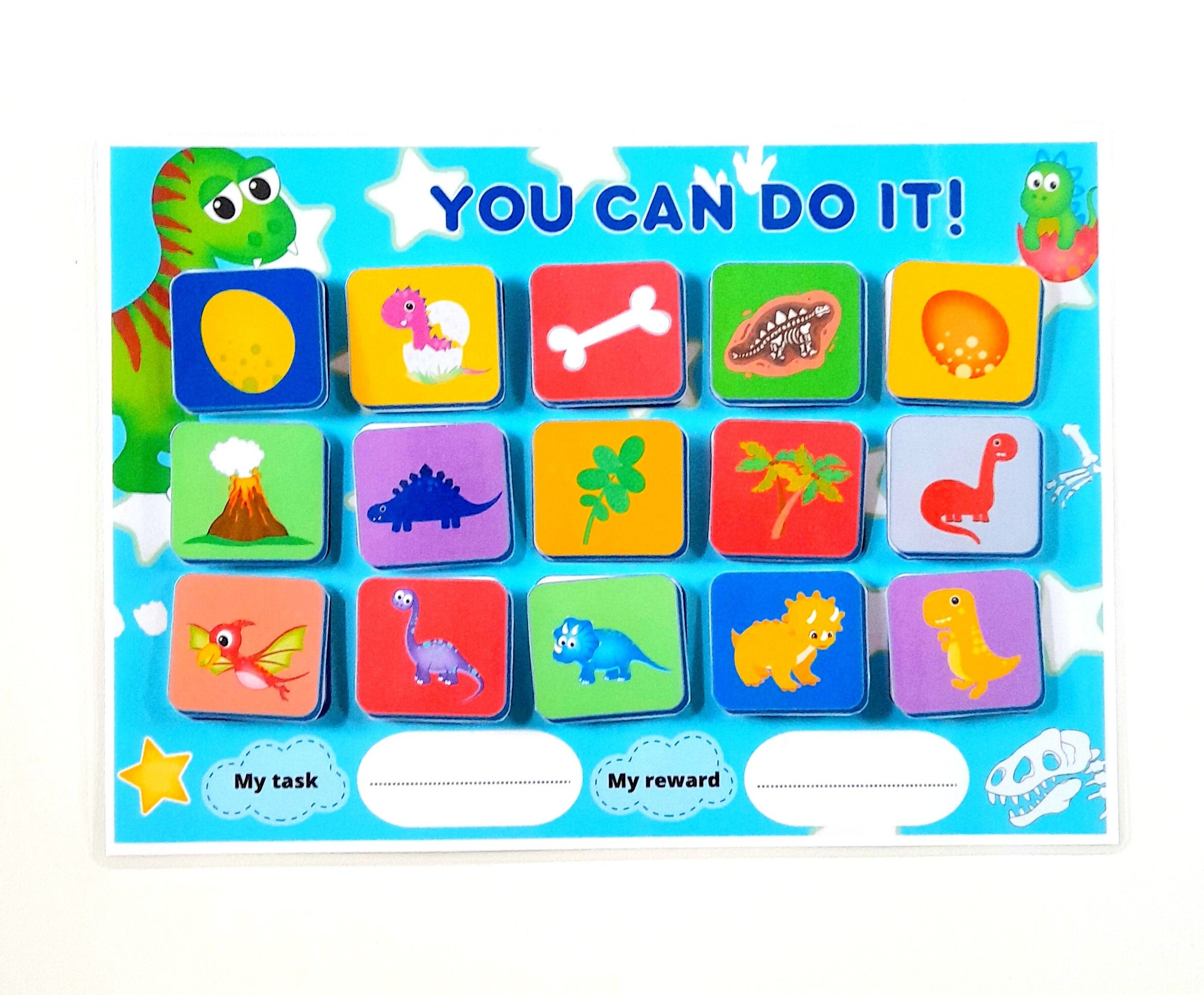 Dinosaur Reward Chart, Printable Behavior Chart, Responsibility Chart ...
