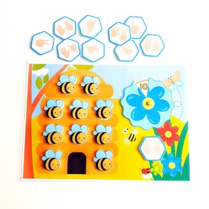 Bee Counting Activity, Counting Toys For Toddlers