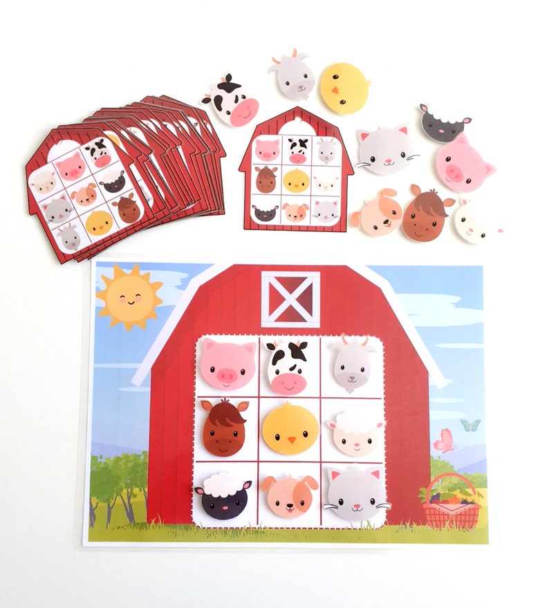 Animal Pattern Activity, Printable Animal Matching Game - Etsy