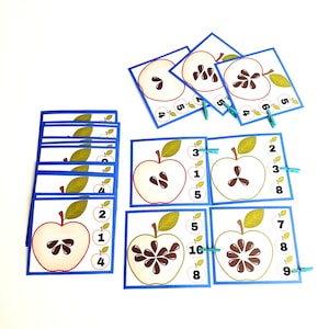Counting Clips Cards, Counting Activity, Kindergarten Worksheets math, Busy Book, Number Matching Worksheets 1 to 10, Numbers 1 to 10