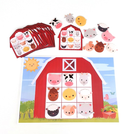Animal Pattern Activity, Printable Animal Matching Game