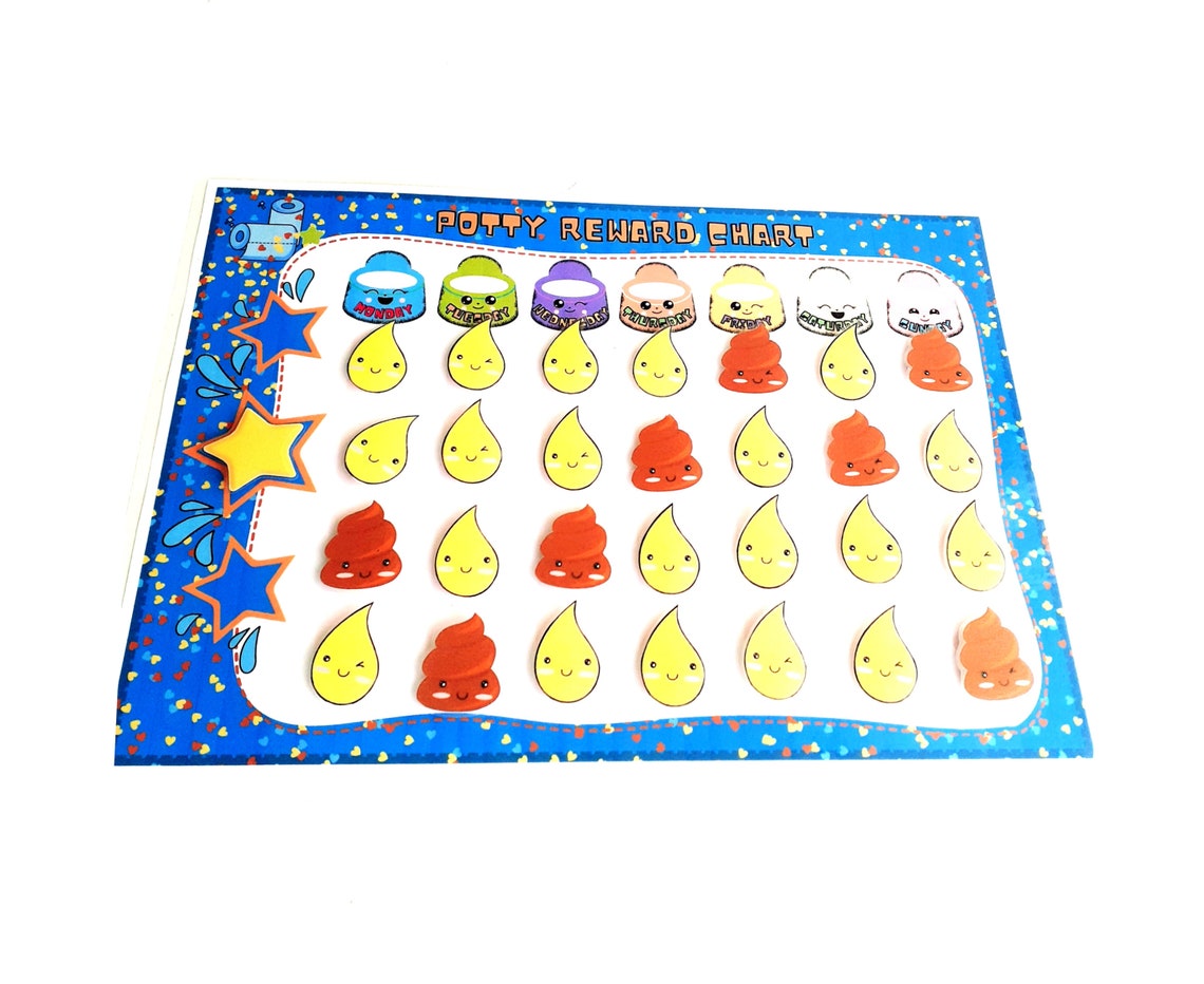 Potty Reward Chart Printable Potty Training Chart Etsy