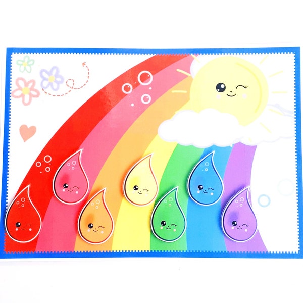 Rainbow Color Matching, Color Matching Activity