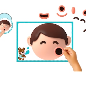 Activité à imprimer sur les émotions pour les enfants| Jeu de sentiments Montessori | Apprentissage préscolaire | Cartes assorties d'expression émotionnelle | Outil pour coin silencieux