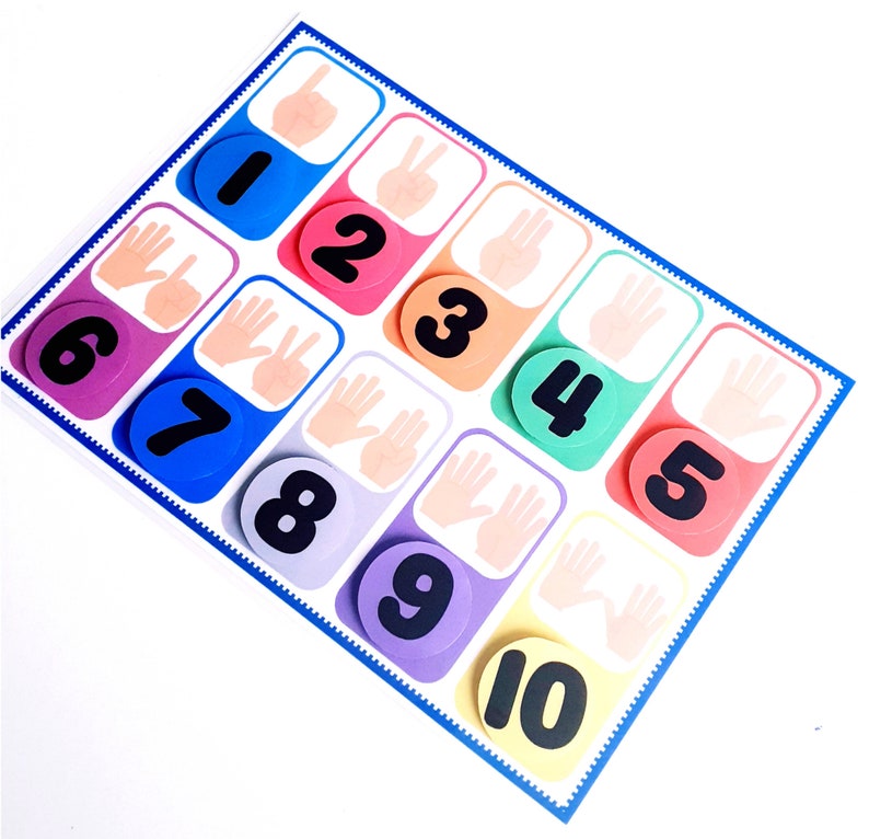 Number Matching Game Printable Learning Numbers - Etsy