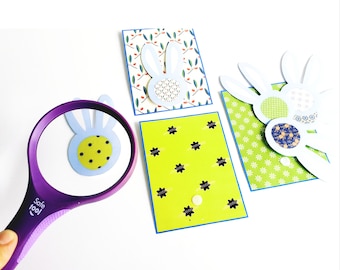 Spring Magnifying Matching Activity Cards, Fine Motor Skills.