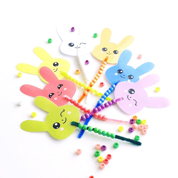 Color Sorting, Color Sorting Pipe Cleaner and Bead, Fine Motor Skills, Color Matching Worksheet, Bead Stringing color match, Color Worksheet