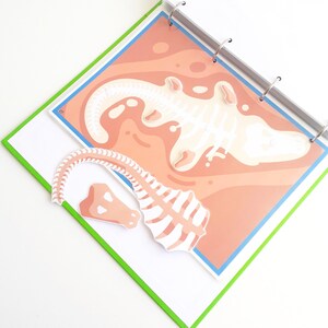 Dinosaur Busy Book For Toddlers, Preschool home school learning binder