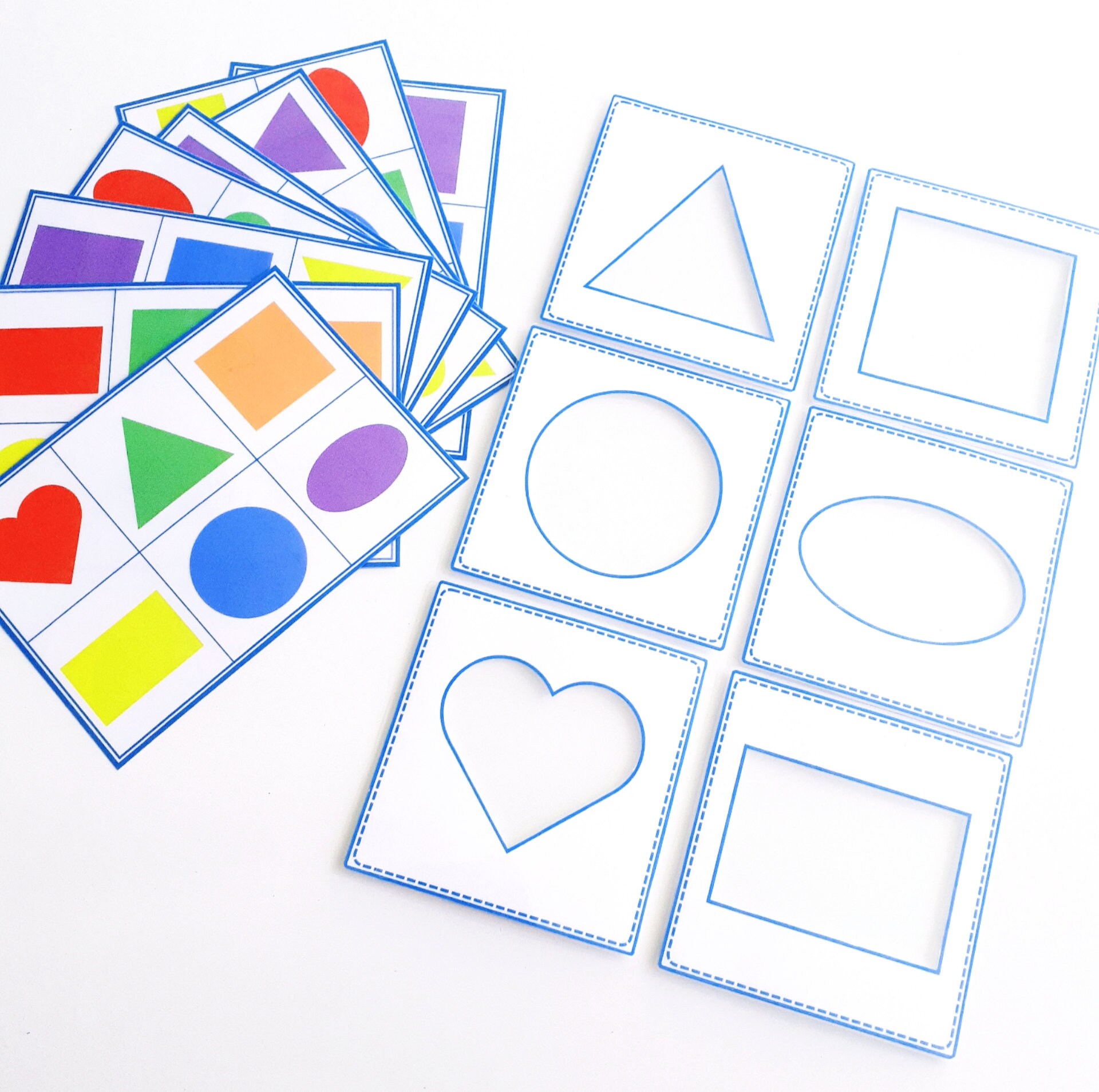 Shape Pattern Activity, Shape Matching Game, Fine Motor Skills - Etsy