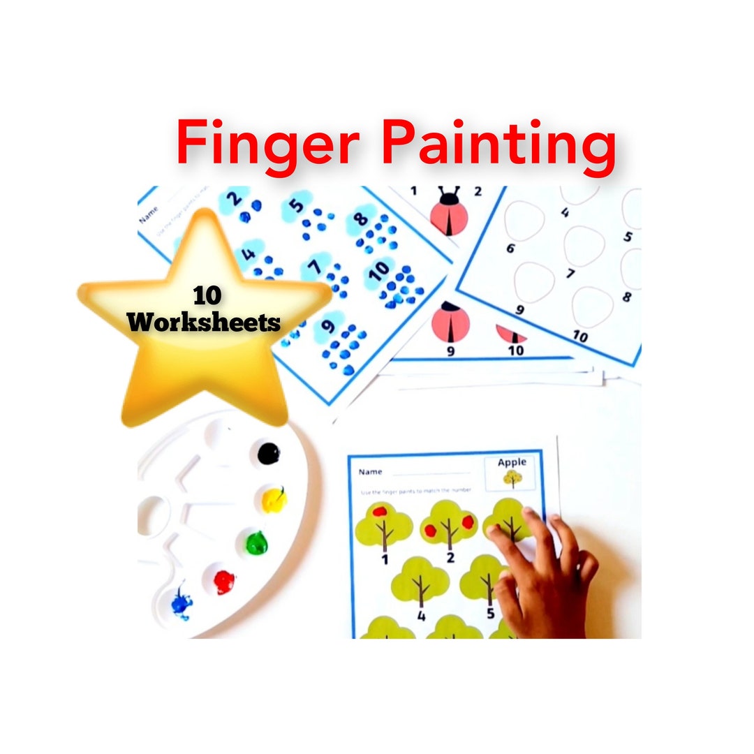 Finger Painting Activities for Toddlers and Preschoolers Etsy