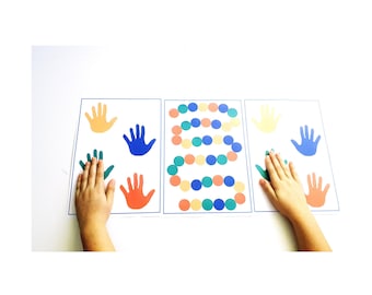 Actividades prácticas Montessori, juego de combinación de colores, habilidades motoras finas, actividad de combinación de colores