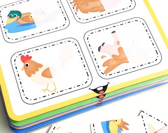 Printable Matching Puzzles, Printable Busy Book Activity Binder