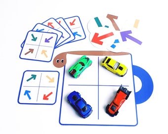Direction Pattern Activity Colors Matching Game  Fine Motor Skills