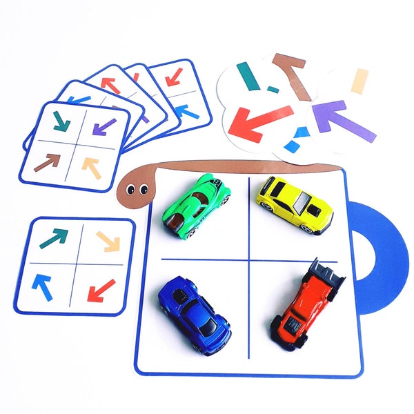 Direction Pattern Activity Colors Matching Game  Fine Motor Skills