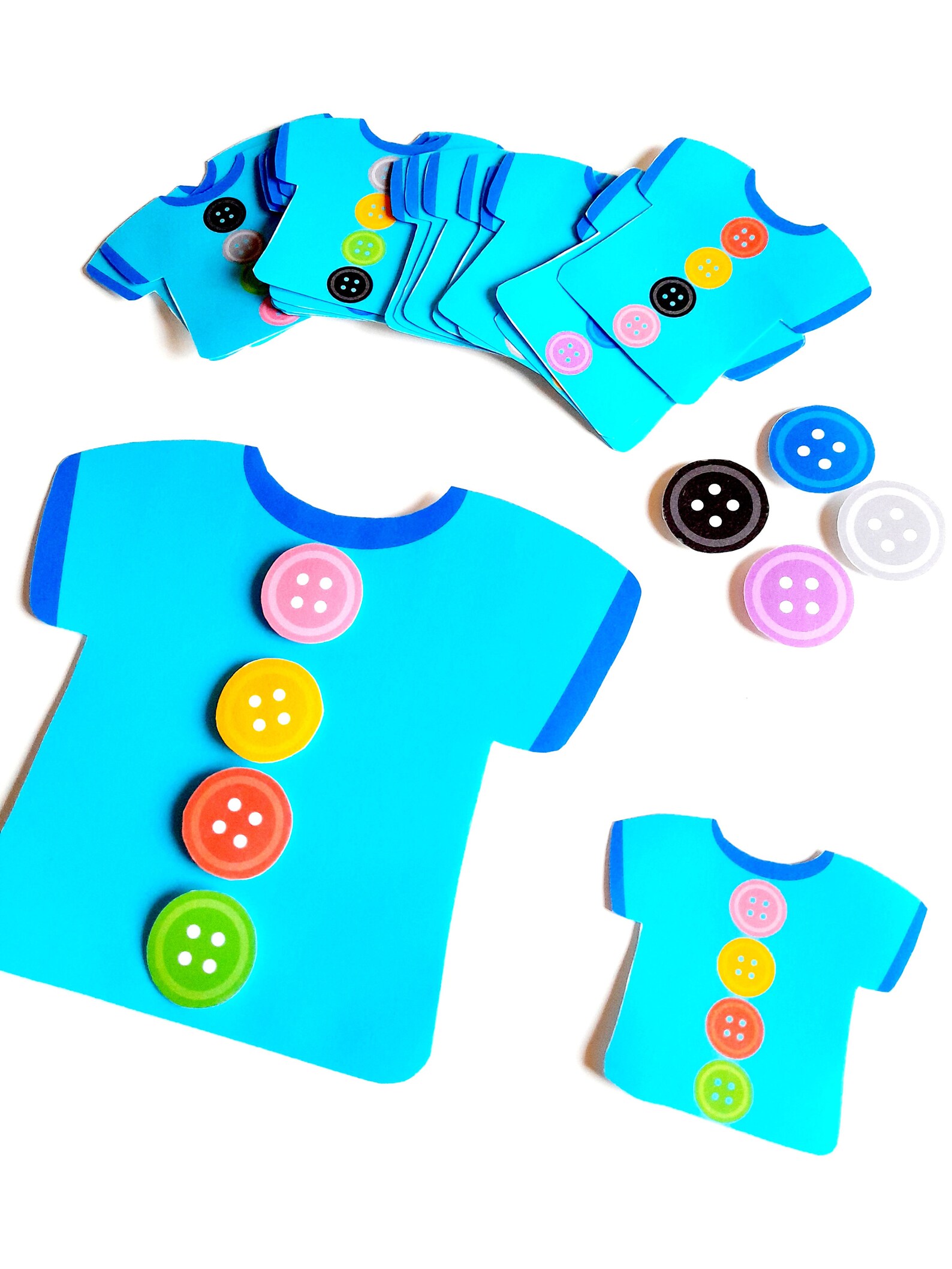 Printable Pattern Activity With Buttons - Etsy