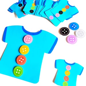 Printable Pattern Activity With Buttons - Etsy