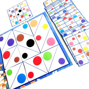 Color Pattern Activity, Pattern Strips, Color Matching Game, Preschool ...