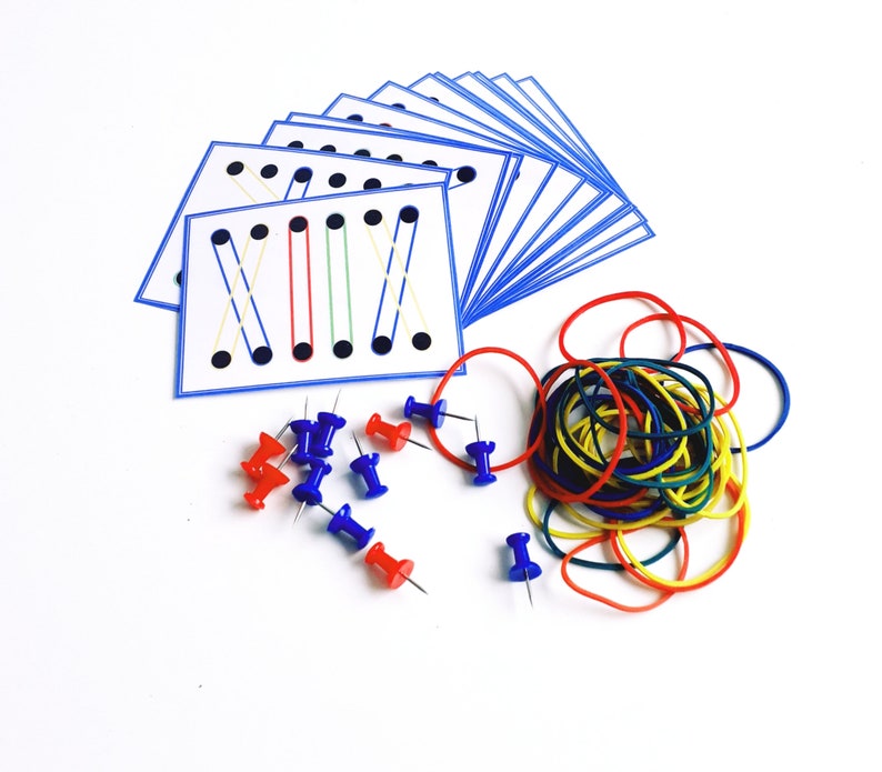 Rubber Band Play, Fine Motor Activity, Montessori Activities, Fine Motor image 4