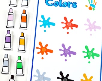 Printable Color Matching Activity for Kids