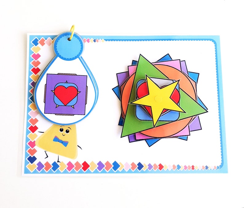 Shape Matching Activity, Preschool Math - Etsy
