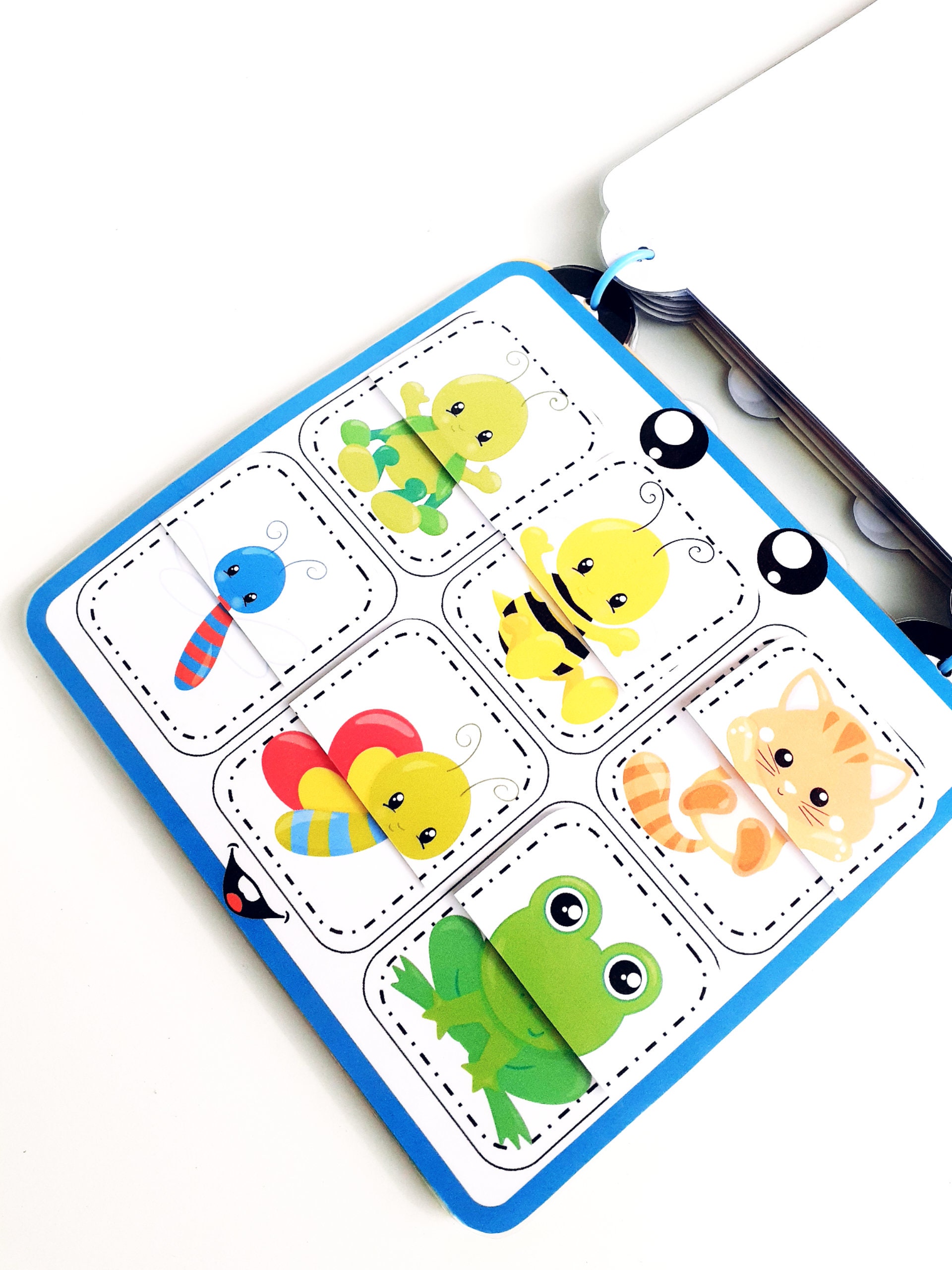 Printable Matching Puzzles Printable Busy Book Activity - Etsy