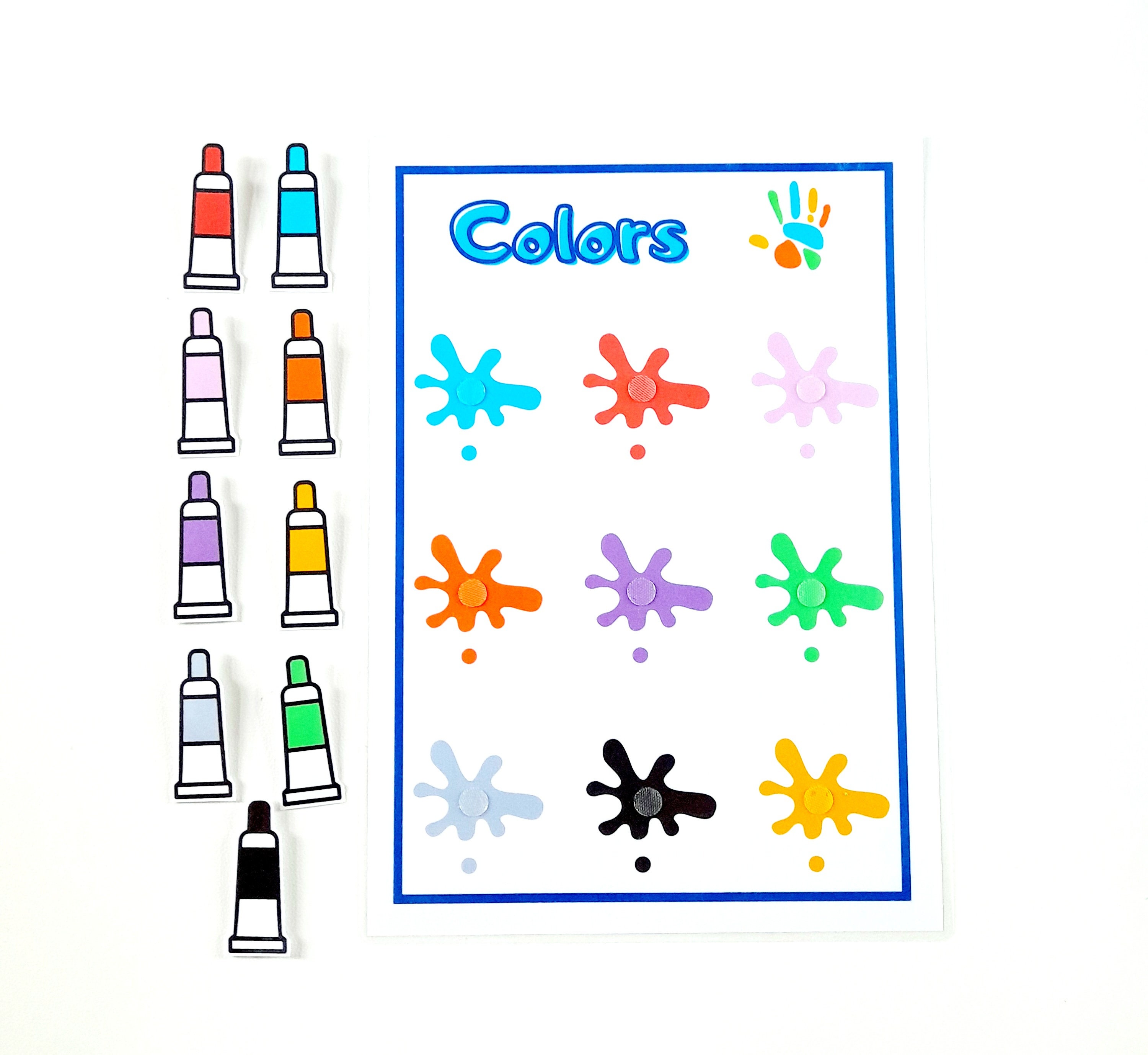 Printable Color Matching Activity for Kids - Etsy