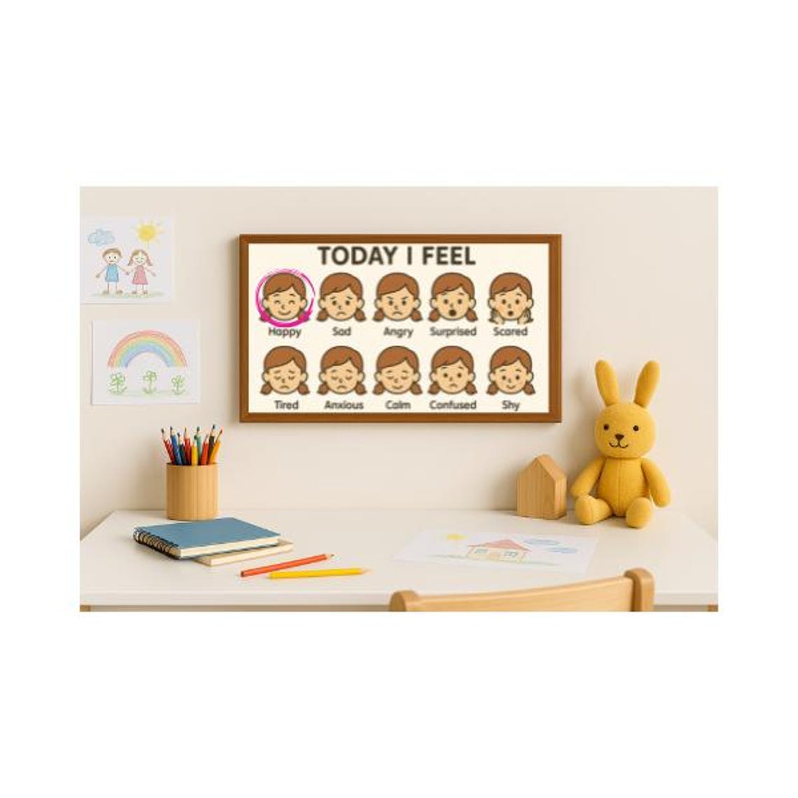 Today I Feel | Printable Emotion Chart for Kids | Feelings Poster for ...