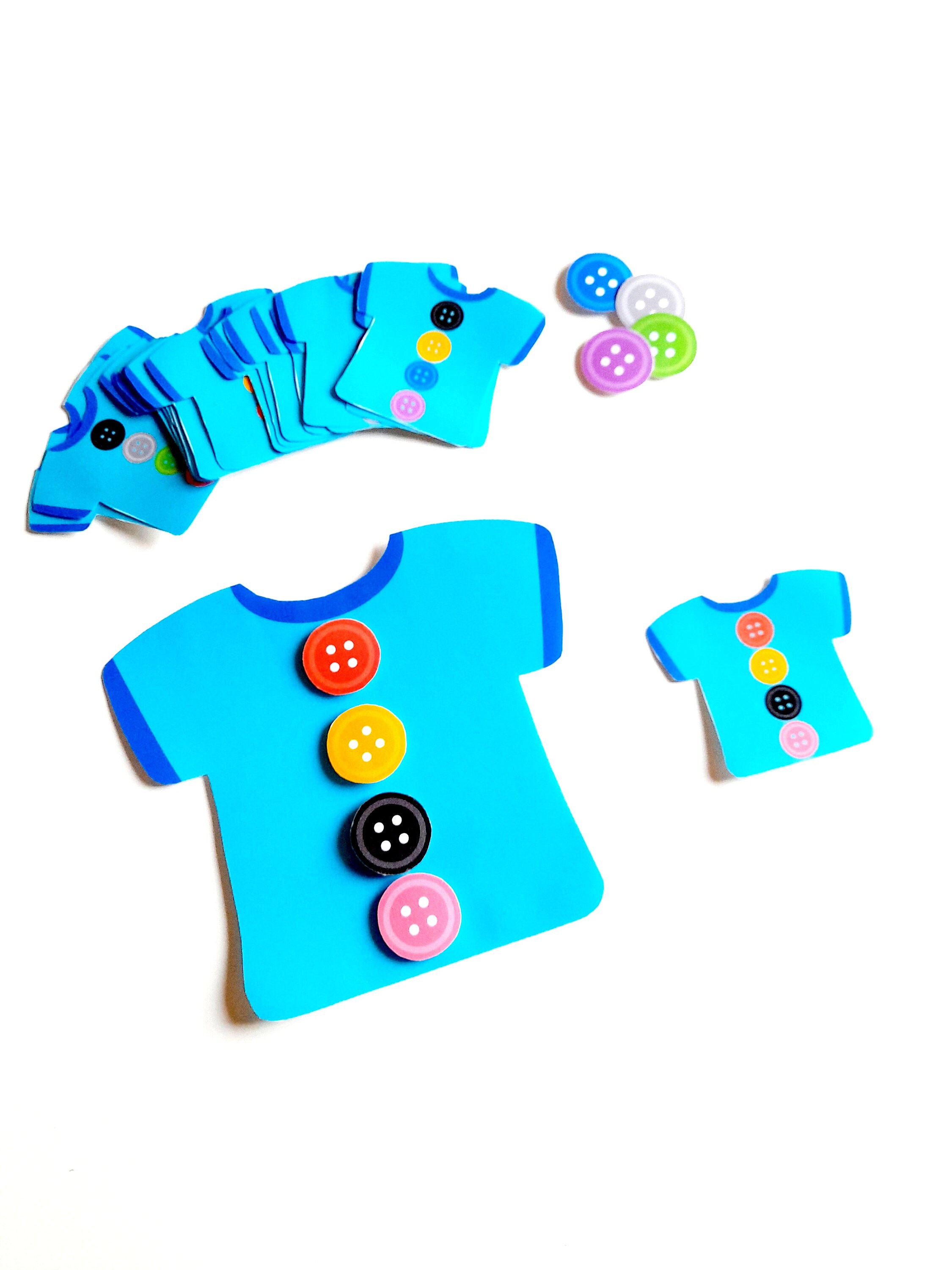 Printable Pattern Activity With Buttons - Etsy