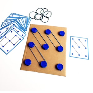 Fine Motor Activities with Plastic Caps, Montessori Activities, Printable Activity for Toddlers, Fine Motor image 5