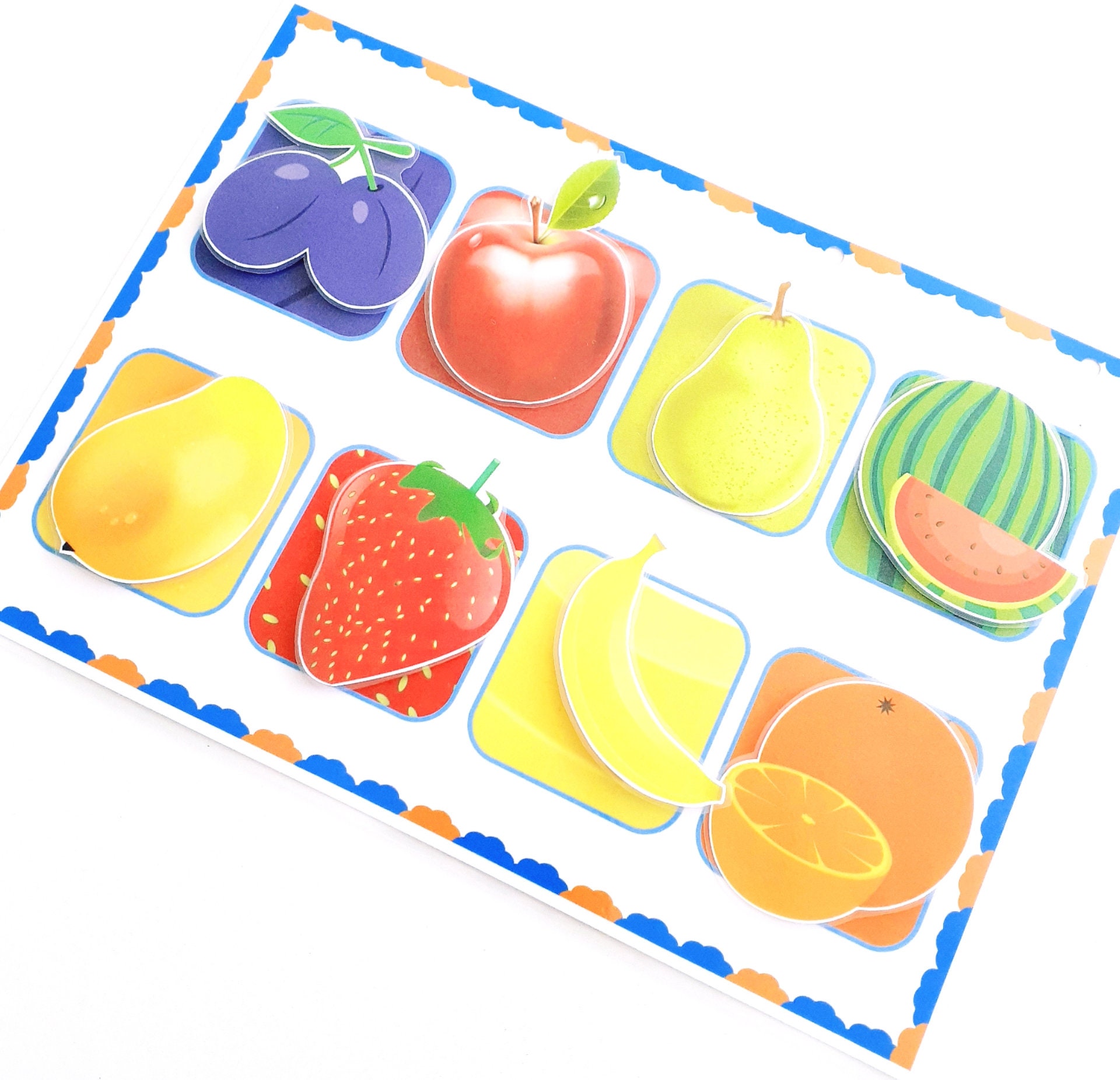 Fruit Matching Game, Fine Motor Skills - Etsy