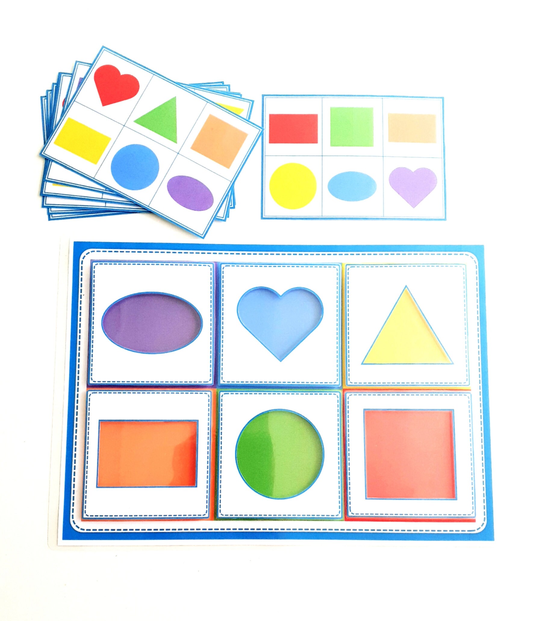 Shape Pattern Activity, Shape Matching Game, Fine Motor Skills - Etsy