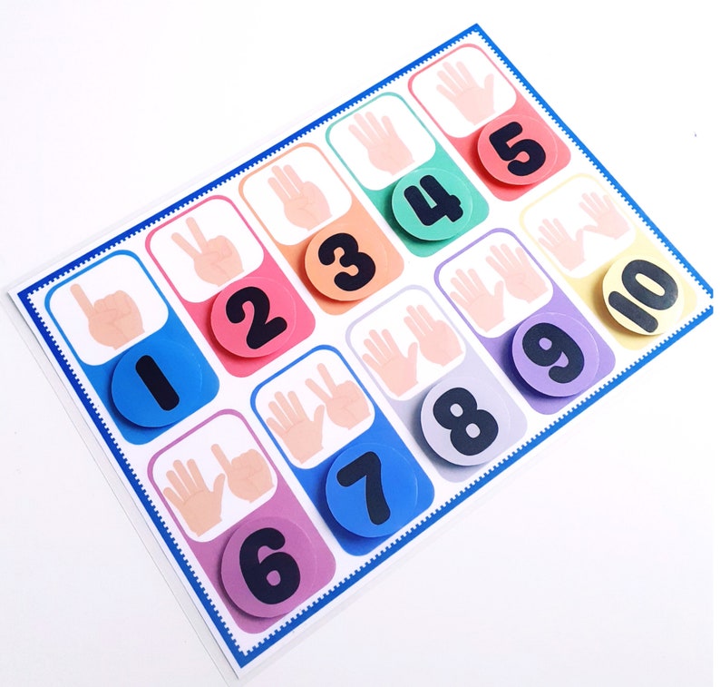 Number Matching Game, Printable Learning Numbers - Etsy