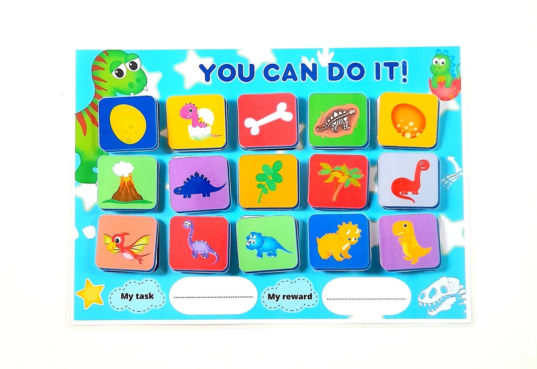Dinosaur Reward Chart, Printable Behavior Chart, Responsibility Chart ...