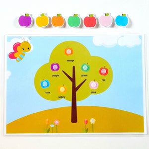 Printable Color Matching Activity for Toddlers and Preschoolers