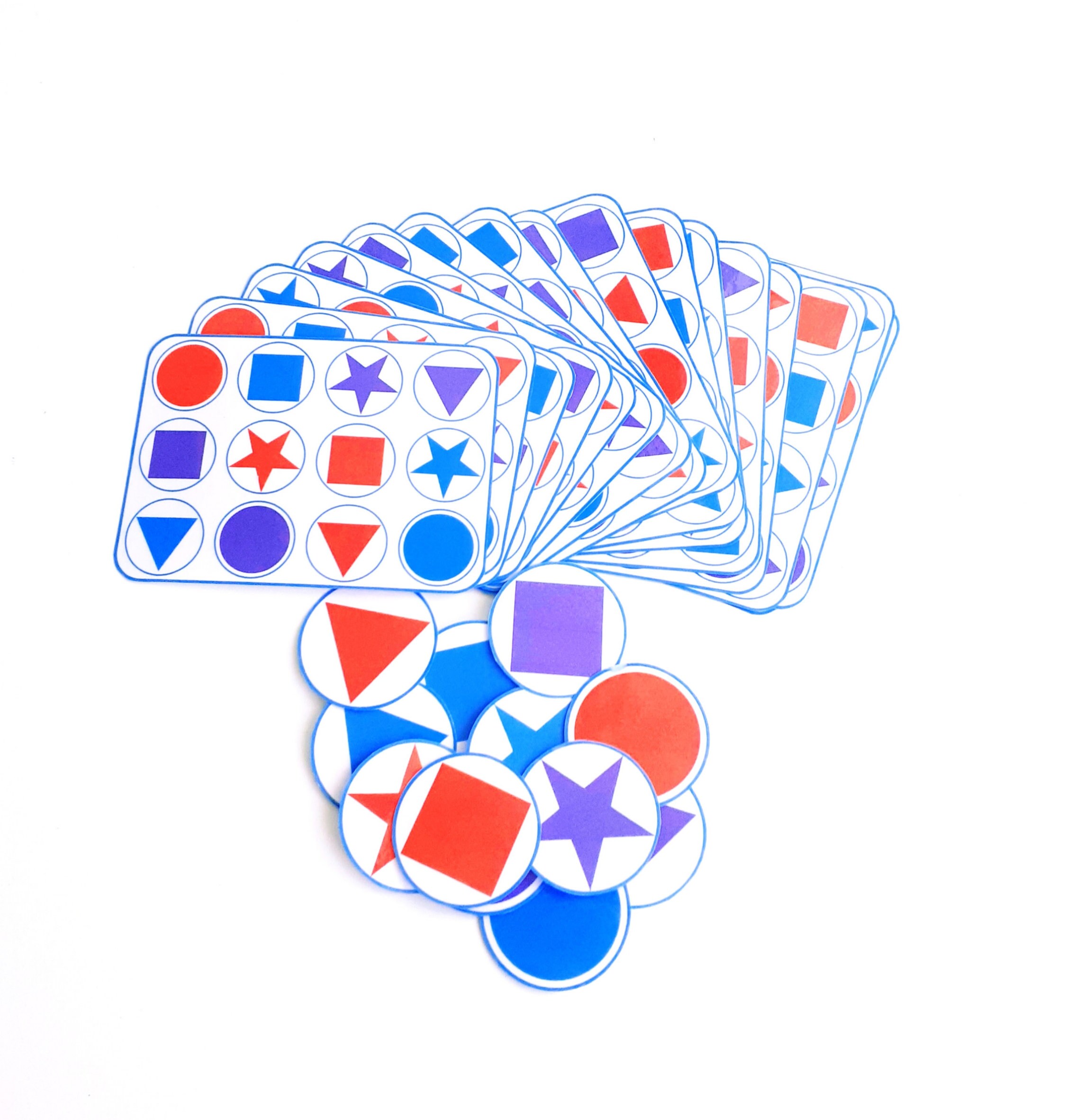 Printable Pattern Activity With Shapes, Shape Matching Game - Etsy