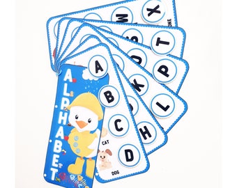 Alfabet druk boek, afdrukbaar alfabet spel, activiteit kinderen, alfabet werkbladen, educatief spel, kleuterschool activiteit, begingeluiden,