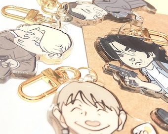 Johan Liebert Dr Tenma Monster Characters Handmade Acrylic Charms Keychains